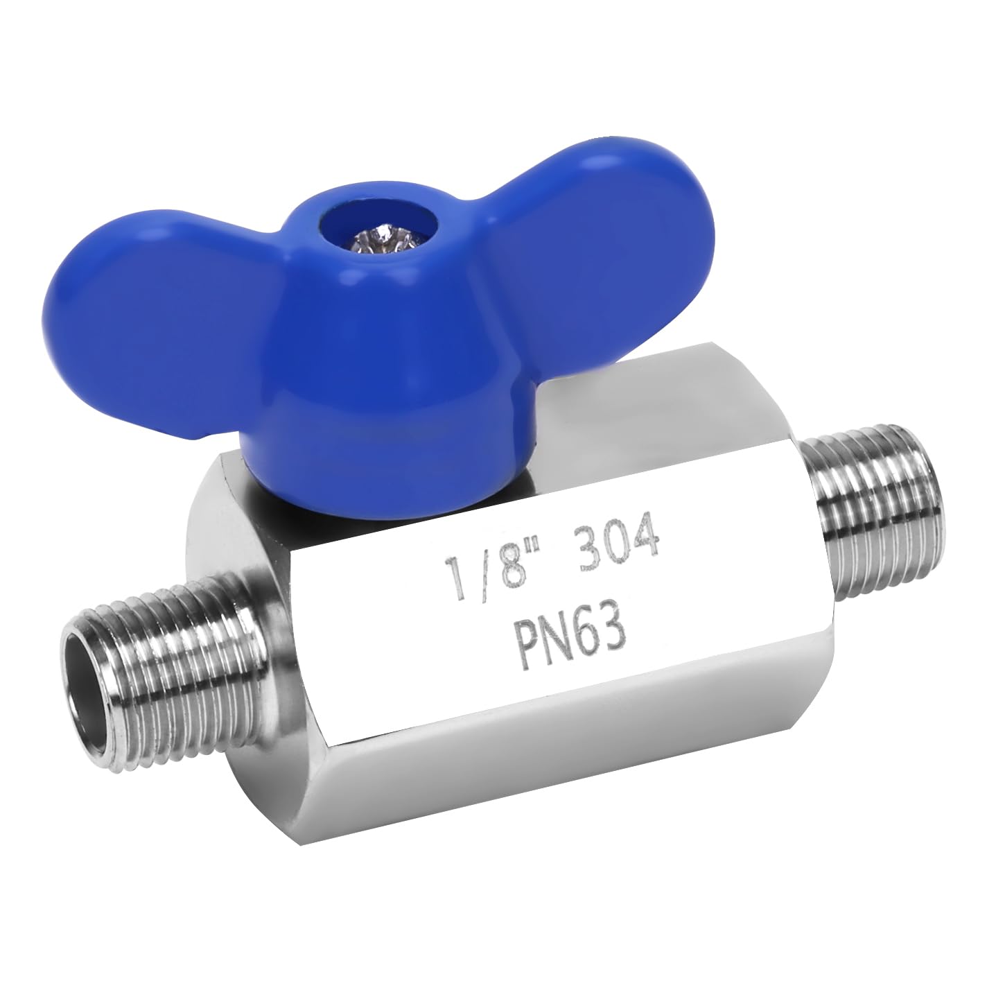 1/8 In, Brass, Manual Two-Way Ball Valve - 21VL78|G-MMFP-18 - Foto 7