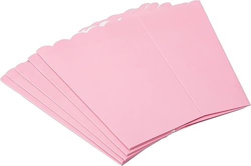 Adorable caja pequeña de palomitas de maíz festoneadas, 5.25 x 3.75 pulgadas (5 piezas), ideal para cumpleaños, recuerdos de fiesta, celebraciones y