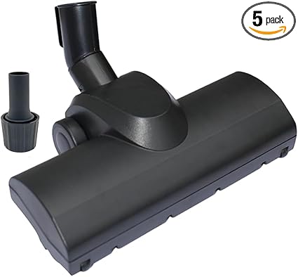 Universal 1.25 Inch (32mm) Turbo Brush Head for 1000W+ Vacuum Cleaners Using 1-1/4'' Accessories - Easy Pet Hair Removal -Works on Low Carpet, Area Rugs & Hardwood Floors