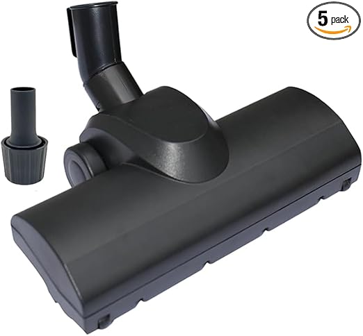 Universal 1.25 Inch (32mm) Turbo Brush Head for 1000W+ Vacuum Cleaners Using 1-1/4'' Accessories - Easy Pet Hair Removal -Works on Low Carpet, Area Rugs & Hardwood Floors