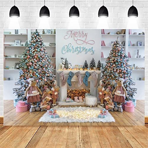 Christmas Cheminée Encyclopédie Christmas Christmas Photography Toile de fond Vintage Photo Fond Studio Props *, (Color : B42, Size : Vinyl 60x40cm) Cover
