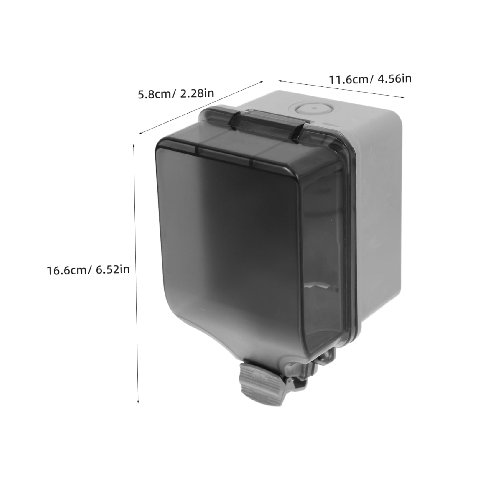 Yardenfun 1 Set Outdoor Socket Waterproof Box Flip Socket Plug Covers for Electrical Outlets Weatherproof Outlet Cover Wall Socket Face Plate Electrical Panel Covers Outlet Covers Grey Abs