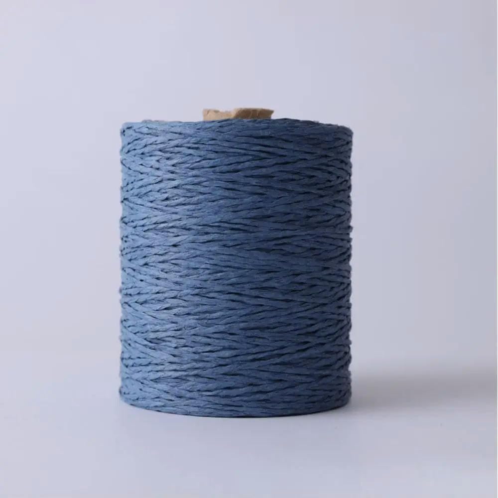 VIXDA 280-300m/Roll Summer DIY Raffia Straw Yarn Hand Knit Natural Basket Knitting Material Colorful Threads HandBag