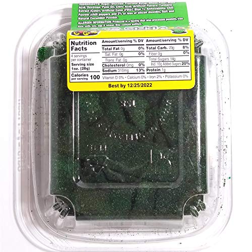 Alamo Candy Sour Pickle Belts Chilosito, 1 Count (Sour Candy)