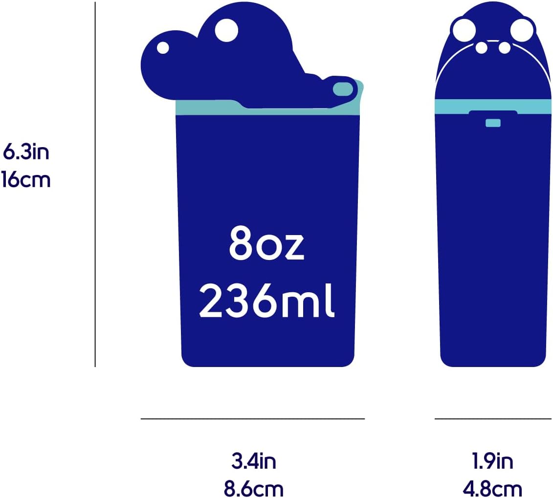 FUNTOPS Reusable Water Bottle | Officially Licensed NCAA Sports Bottle |BPA Free | Dishwasher Safe | University of Florida | Albert Gator Officially Licensed NCAA - 8oz