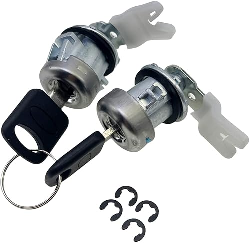 Miniatura 8 de Cilindro de cerradura de puerta y juego de llaves 7C3Z1521990A Compatible con F-150 1996-1909 F-250 1997-1909 F-350 Explorer Expedition Navigator