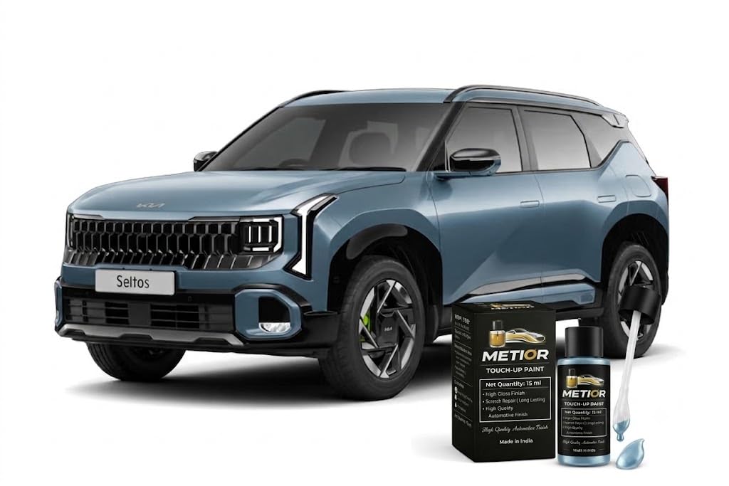 KIA Seltos Frost Blue (EBB) Touch Up Paint Pen | OEM Factory Color Match | Premium Scratch Remover | Quick Dry High Gloss Finish | Stone Chip & Minor Damage Repair | Anti-Rust Protection | DIY Automotive Touch Up | 18ml | Frost Blue (EBB)-image-41