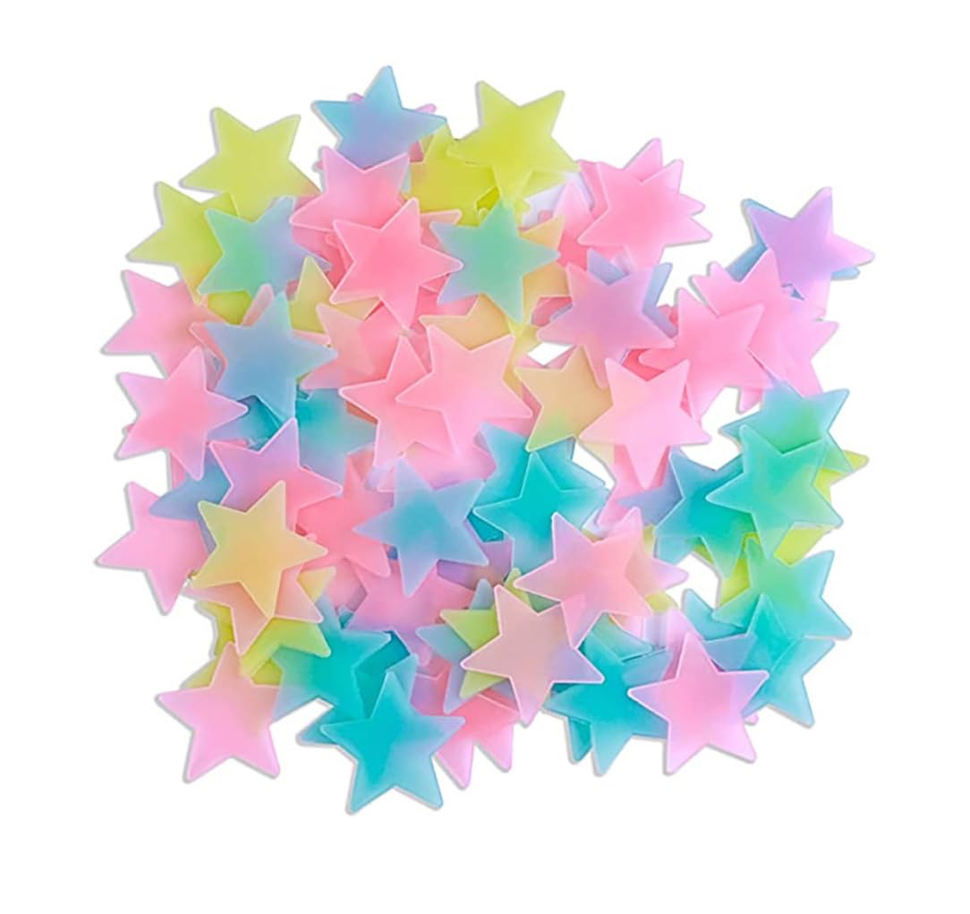 Étoiles phosphorescentes 3D stickers plafond chambre bébé fille garçon salon lot de 300