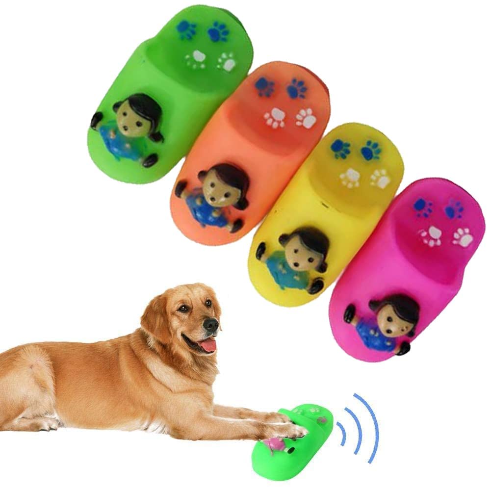 Woofy Pet Toy Vinyl Slipper Chew Squeaky Plush Slipper Shape Toy for Pet Dogs/Cats (Colour May Vary) (Pack of- 1) (B0BWWVGXPG) Amazon Price History, Amazon Price Tracker
