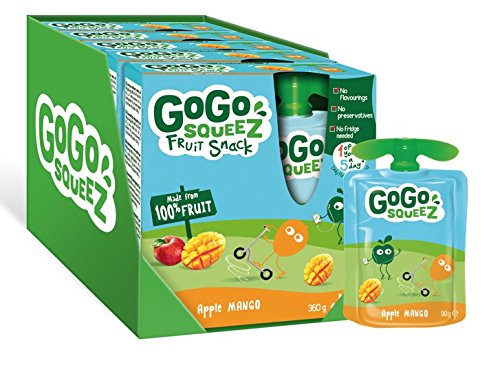 GoGo squeeZ Apple Mango Puree Pouches Multipack 20 x 90g