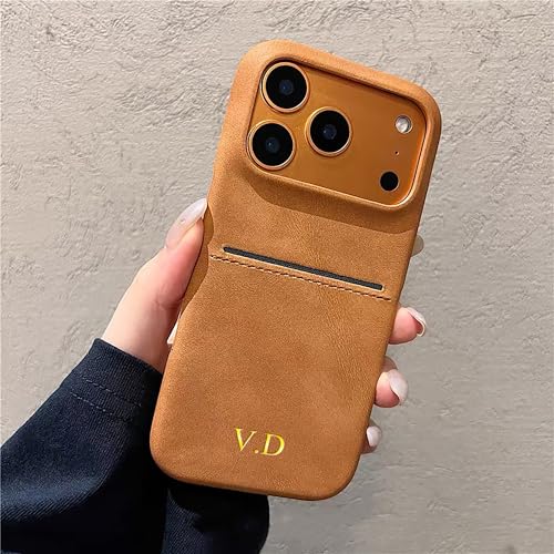 Coque iPhone 17 Pro Max personnalisable cuir rétro mouton antichoc - 2
