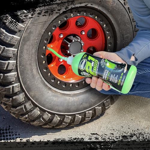 Image of Slime 10194 2-in-1 Tire & Tube Sealant Puncture Repair Sealant, Premium, Prevent and Repair, Suitable for All Off-Highway Tires and Tubes, Non-Toxic, Eco-Friendly, 32 oz Bottle