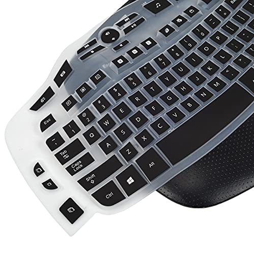 Protector de Teclado Compatible con Logitech K350 MK550 MK570 Negro miniatura 3