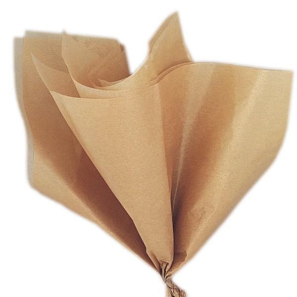 Premium Tissue Paper Sheets 50x75cm - Gift Wrap & Craft Paper Multi-Pack, Vibrant Colours & Themed Mixes for Present Wrapping, Hampers & Art Projects (20, Metalic Gold, 30 x 20 Inch)
