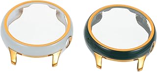 Obuyke 2 Pçs Caso Se Protetor De Tela Protetor De Relógio Protetor De Tela Casos Para Smartwatch Capas De Relógio De Moda Capa De Tela De Relógio Tampas Protetoras Capas De Relógio De