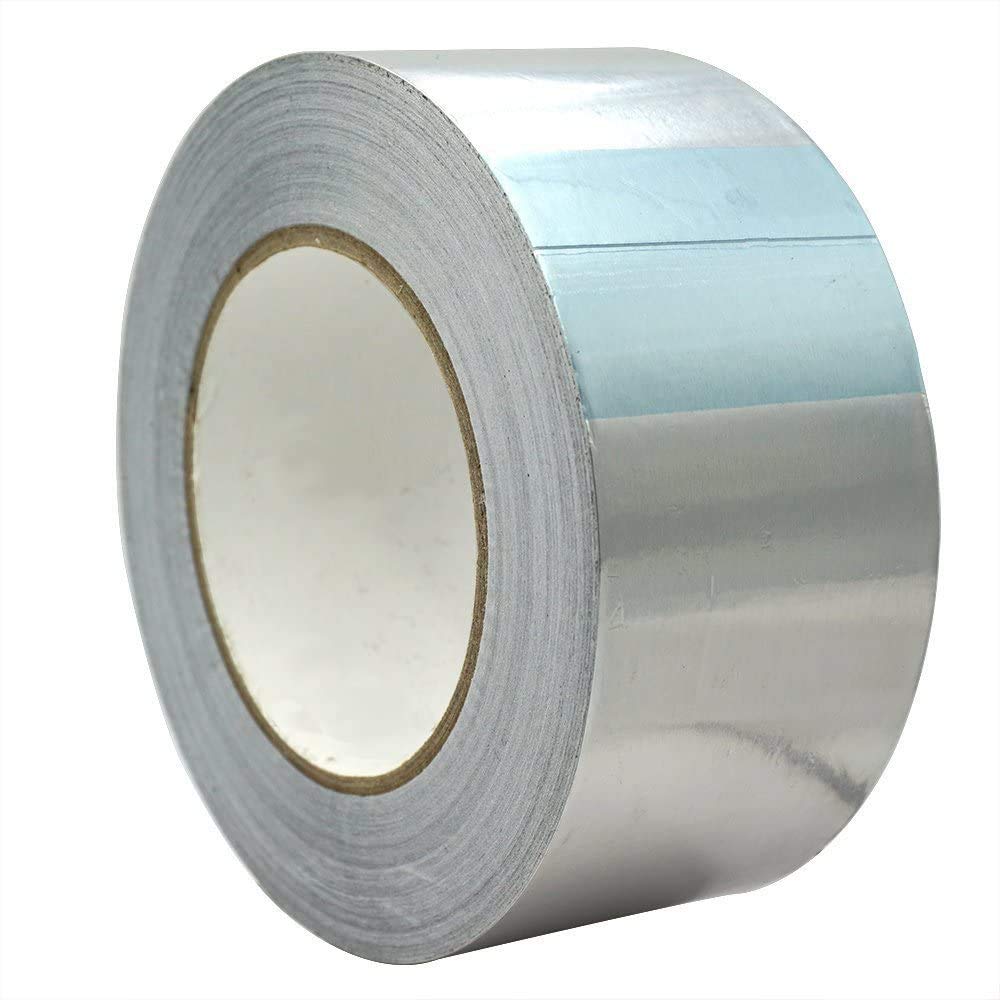 Ruban Adhésif en Aluminium De 20 M X 8 Cm pour Réparation De Systèmes CVC, Conduits, Isolation, Sécheuses Et Plus Encore, 1 Rouleau en Argent,
