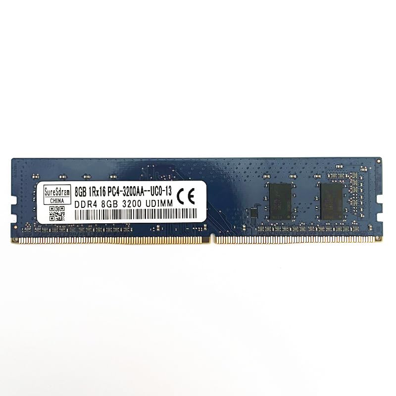 8GB DDR4 メモリー PC4-3200AA-SC0-13 DDR4 UDIMM RAM 8GB 3200MHz Desktop Memory 288pin DDR4 8GB 1RX16
