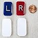 X-Ray Markers - Clear Epoxy Resin with Lead Letters L & R - NO Initials - Small Rectangle Generic Markers Include Extra Strength Adhesive Strips - Reusable & Washable