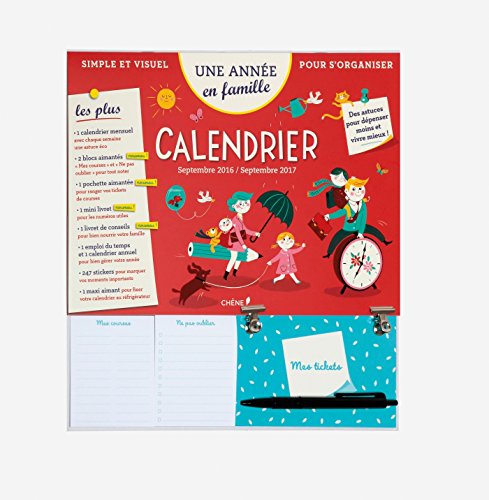 Télécharger Calendrier mensuel sept 2016 - sept 2017 Une année en famille Livre eBook France