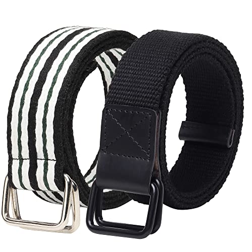 Image of ZORO Cotton Woven Fabric Belt for Men | M01-CB01 | Pack of 2