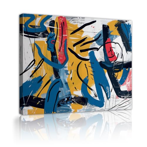 Art mural expressionniste abstrait graffiti moderne affiches d’art au trait 60x80