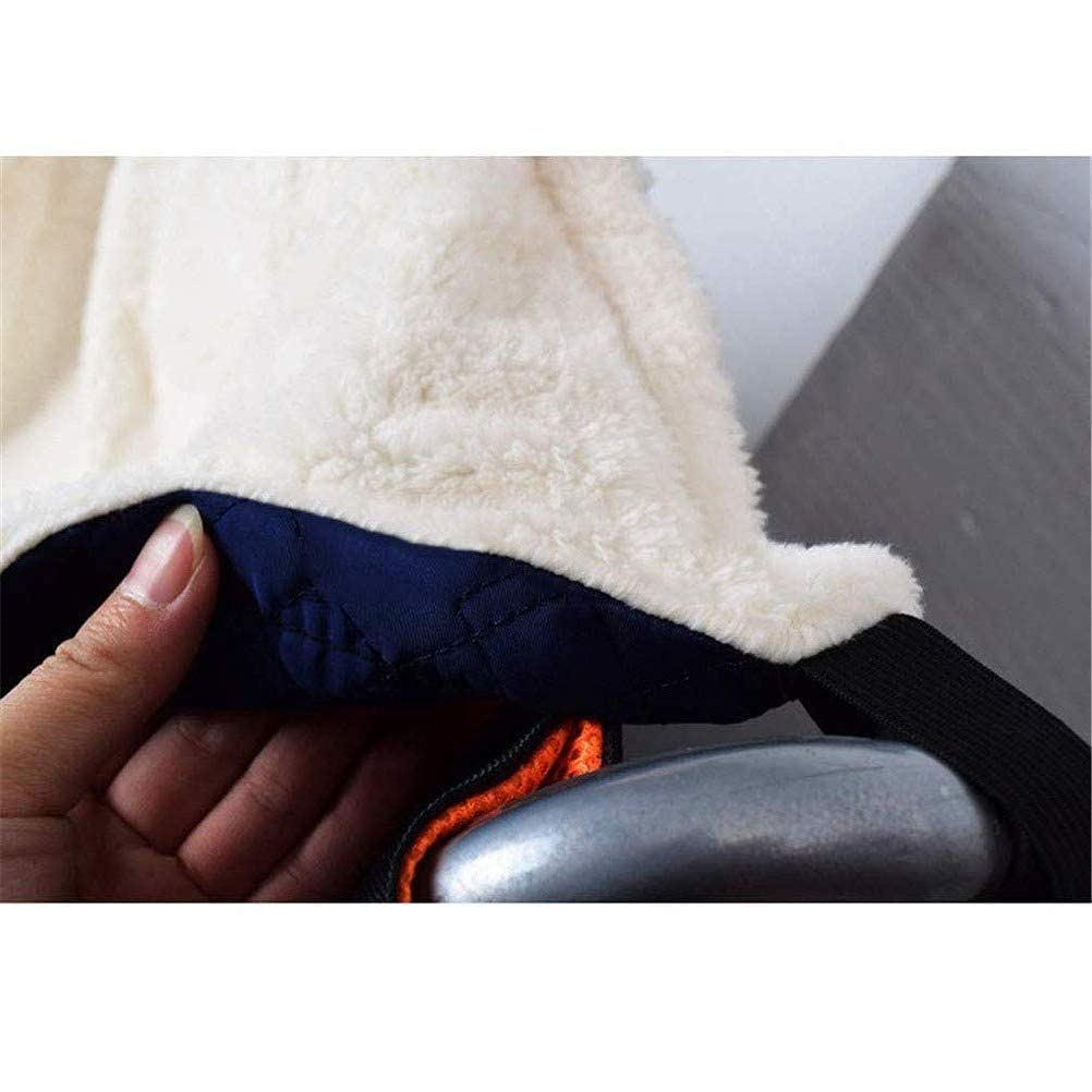 Funda para Silla de Ruedas con Forro Polar, cálida, Protectora para Las piernas, para Personas Mayores, con Bolsillos para los pies