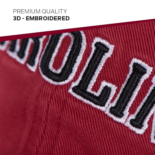 Gorra de béisbol ajustable roja University of South Carolina miniatura 3