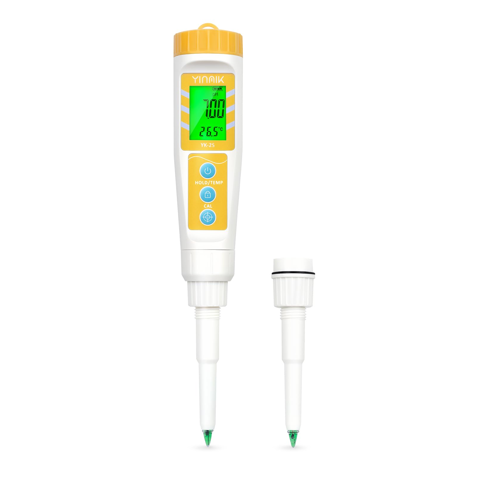 YINMIK Medidor de pH de Alimentos con Sonda Reemplazable, Probador Digital para Masa, Pan, Carne, Queso