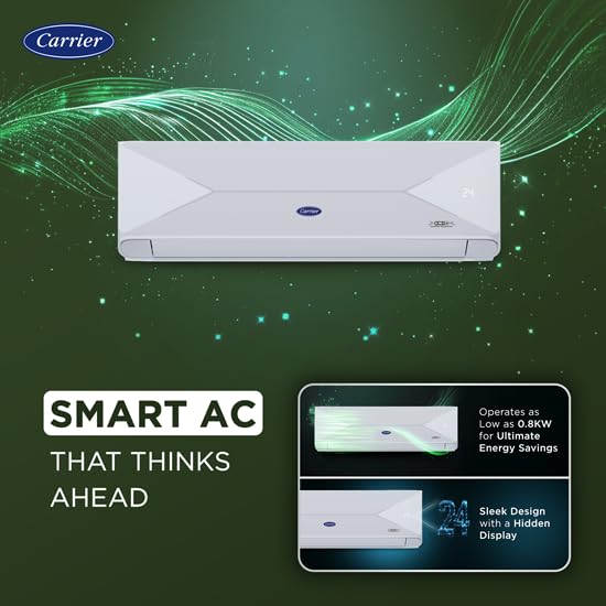 Image of Carrier 20k Xpert Edge Fxi Wi-fi Alpha Hybridjet(2.0) Inverter 1.5 Ton 5 Star Split Ac (CAI20PE5R35W0)| Coppper| 6 in 1 Flexicool Cooling | PM 2.5 Filter | Auto Restart,INSTA COOL /TURBO | 4-Way swing