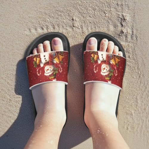 Image of Unisex Slides for Girls Boys Comfortable Slippers Slides Non-slip Shower Shoes House Fashion Thick for Indoor & Outdoor Gifts
