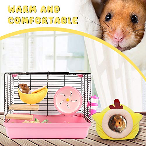 RYPET Hamster Bed Houses and Hideouts Small Animal Hamster Stuff Rat Cave Bed Cage Nest Accessories - Thumbnail 6