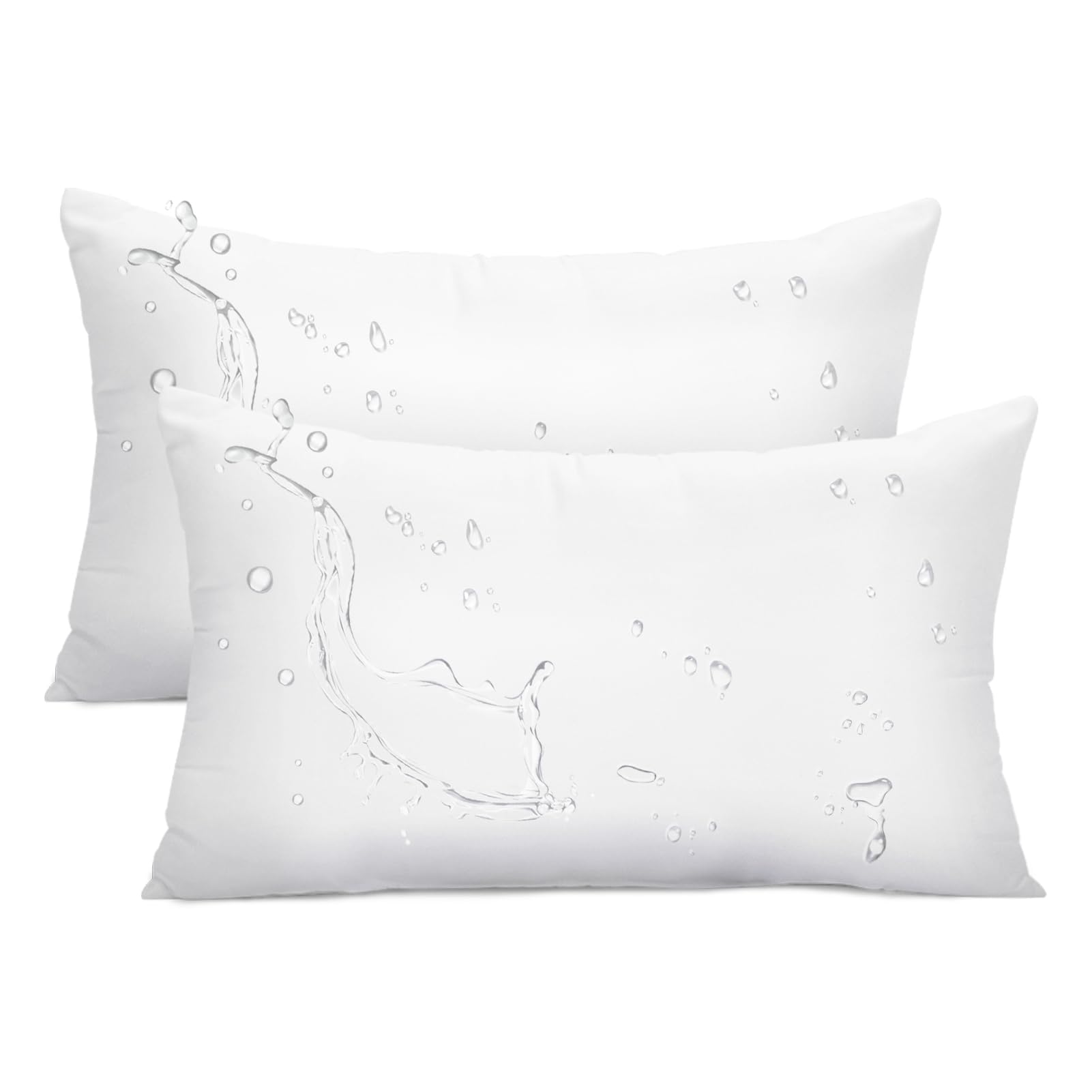 Photo 1 of *** 1 PACK ***Ashler Outdoor Pillow Inserts, 12x20 Waterproof Throw Pillows Pack of 2, Outdoor Pillows Water-Resistant Decorative Premium Lumbar Pillow Stuffer Sham for Porch Patio Living Room Bedroom Furniture