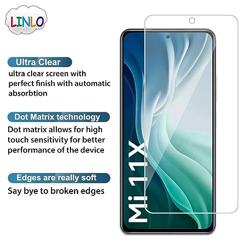 Image of Tempered Glass Compatible for Redmi Note 11 Pro /Note 11 Pro Plus /Note 10 Pro Max /Note 10 Pro /Mi 11x /11x Pro /Note 9 Pro /Note 9 Pro Max /Poco F3 with Full Screen Coverage;(Transparent),Pack of 1