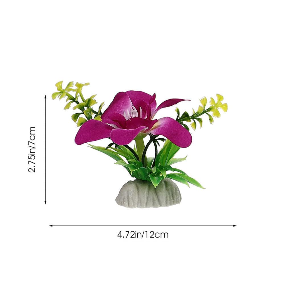 HOMSFOU Japanese Sushi Plate Decoration 8pcs Fake Orchid Japanese Style Sushi Sashimi Serving Plate Ornament Fish Tank Landscape Table Decoration - Image 2