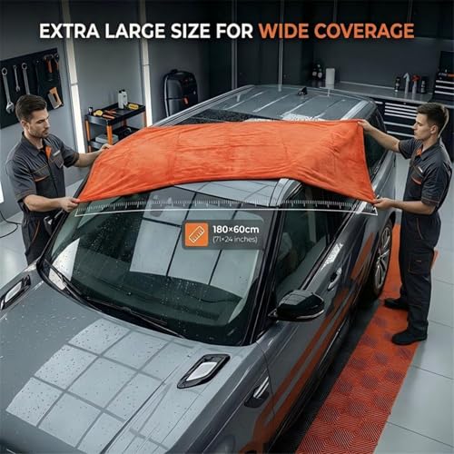 Serviette microfibre auto haut de gamme au séchage sans trace - 6