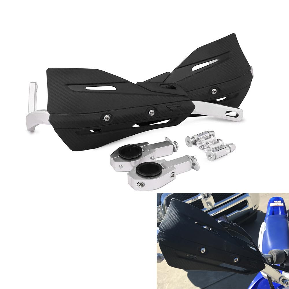 Paramani Moto da Cross Paramani Alluminio Universale per EXC EXCF WR YZ CRF TE FE 125cc 150cc 250cc 300cc 350cc Nero