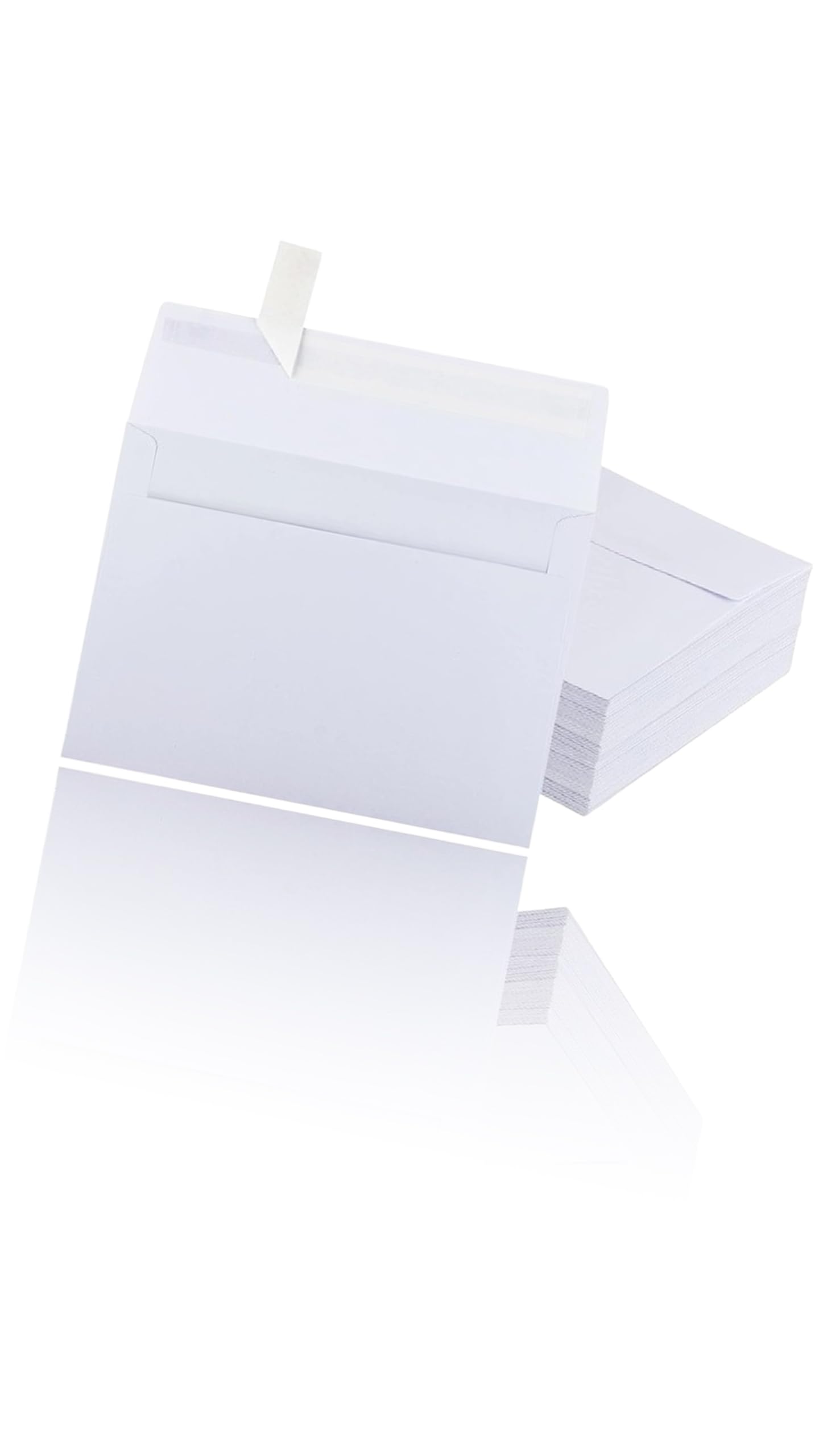 50 Pack White Envelopes - 4x6 Inch A4 Card and Invitation Envelopes