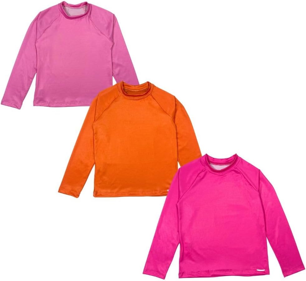 Kit 3 Camisas Blusas Manga Longa Proteção Solar uv infantil