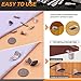 Rustark 237Pcs 9 Styles Nickel Plated Shelf Pegs Shelves Pins Bracket Cabinet Support Metal Pegs Assortment Kit for Shelf Holes Bookshelf Furniture
