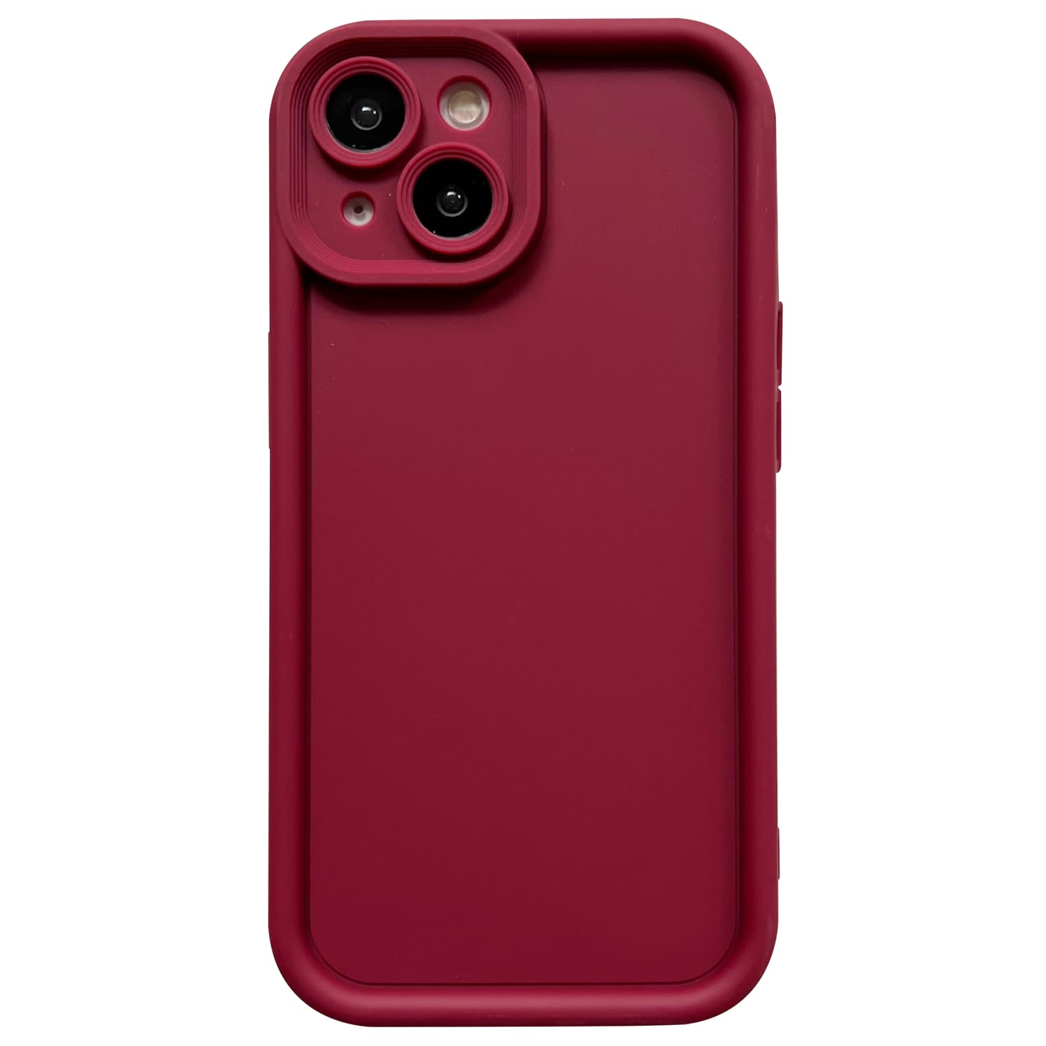 Puxicu Slim Case for iPhone 13, Enhanced Camera Protection, Shockproof Skin-Friendly Touch Soft Case Cover for iPhone 13 Phone 6.1 inch, Wine