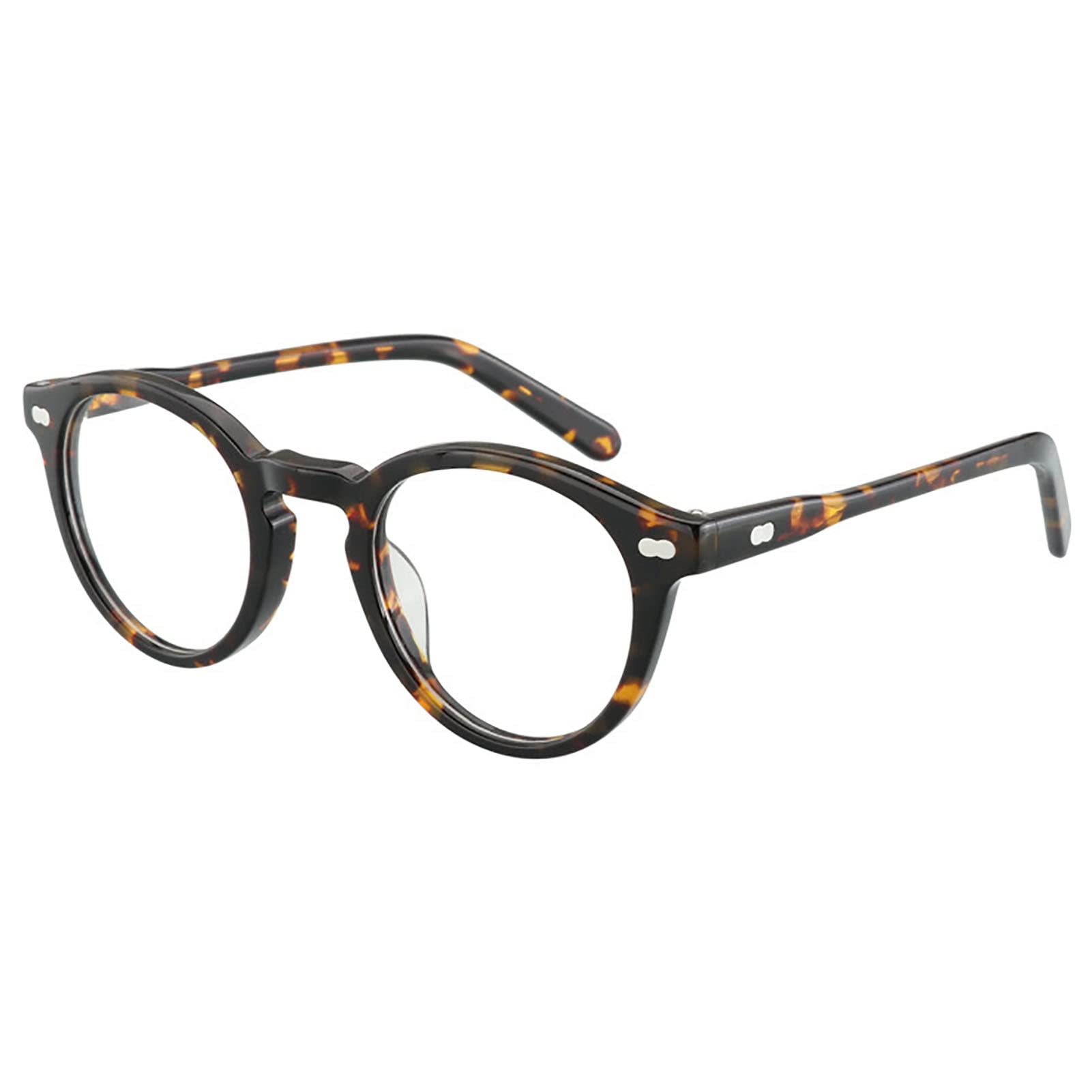 Okulary do czytania w stylu retro, fotochromatyczne HD wygodne okulary, pomoc w czytaniu, dla mężczyzn i kobiet, lekkie czytniki antyzmęczeniowe (kolor: czarny+żółty, rozmiar: +1,00)