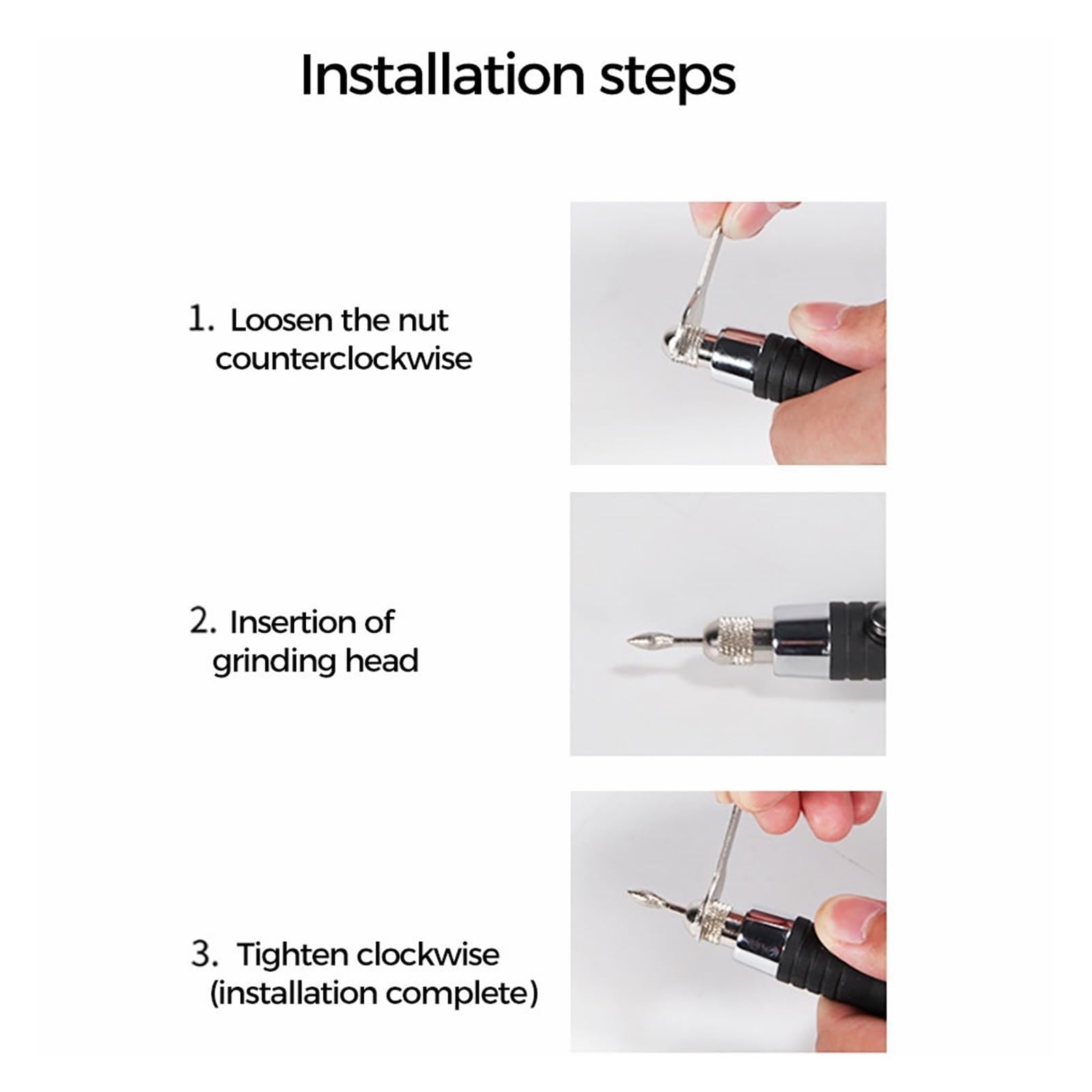 Wiertarka Elektryczna Szlifierka Grawer Pen Grinder Mini Elektryczne Narzędzie Obrotowe Zestaw Narzędzi DIY Intuicyjne, Proste Sterowanie(Set A)