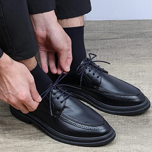 Image of Handshop 3 Pairs Dress Shoe Laces | 3 /32 inch Thin Round Waxed Shoelaces | Polished waxed sheen, tightly woven cotton, secure tie, for oxfords, derbies and chukka boots, 23 inch-63 inch sizes and 15 colors