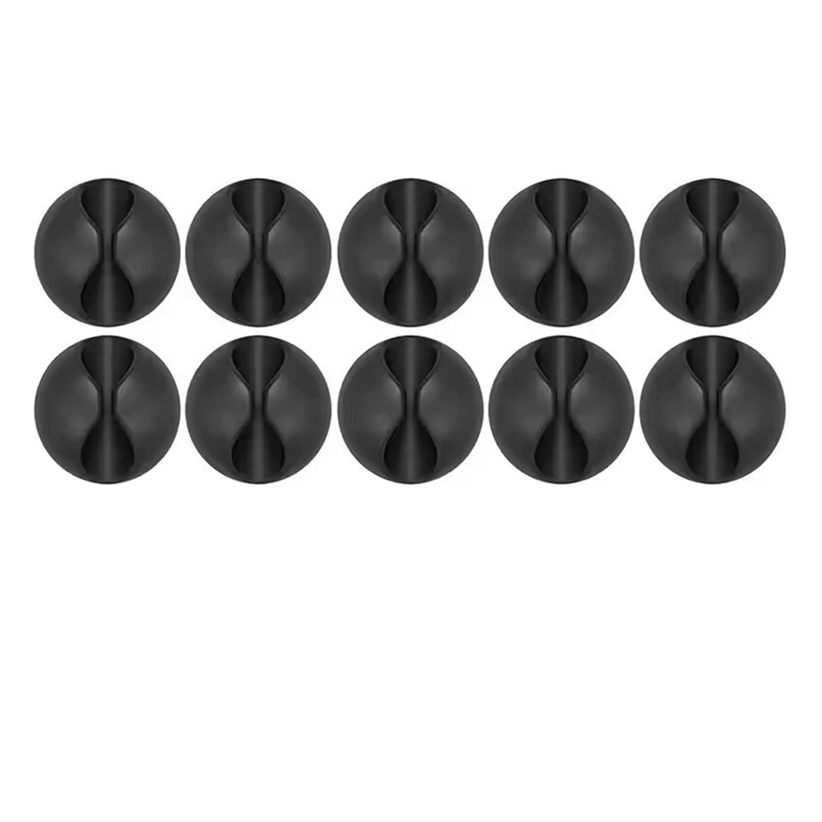 Phone Cord Holder for nightstand 50Pcs Cable Clips Phone Cord Holder USB Data Line Silicone Organizer Self-Adhesive Wire Management Cable Winder Earphone Charger Cord(Black)