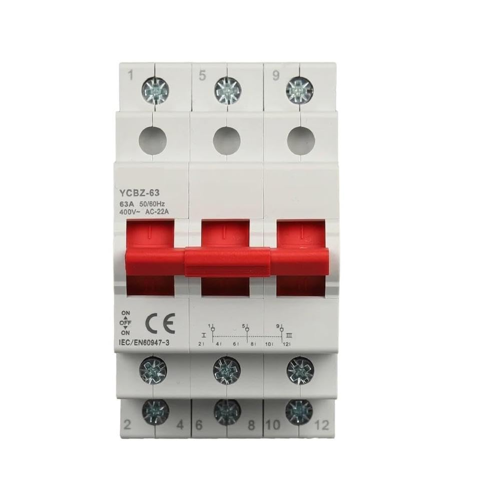Utensili elettrici 2P/3P 40A/63A 50/60Hz, Interruttore-sezionatore-sezionatore, Interruttore Automatico Di Sicurezza Residenziale, Design Mini(1P YCBZ,40a)