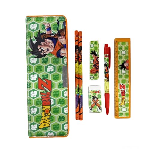 Image of Dragon Ball Z 7 pcs Stationery SetSchool Supplies Kit Multicolor Return Gift for Kids Age 3 Years +