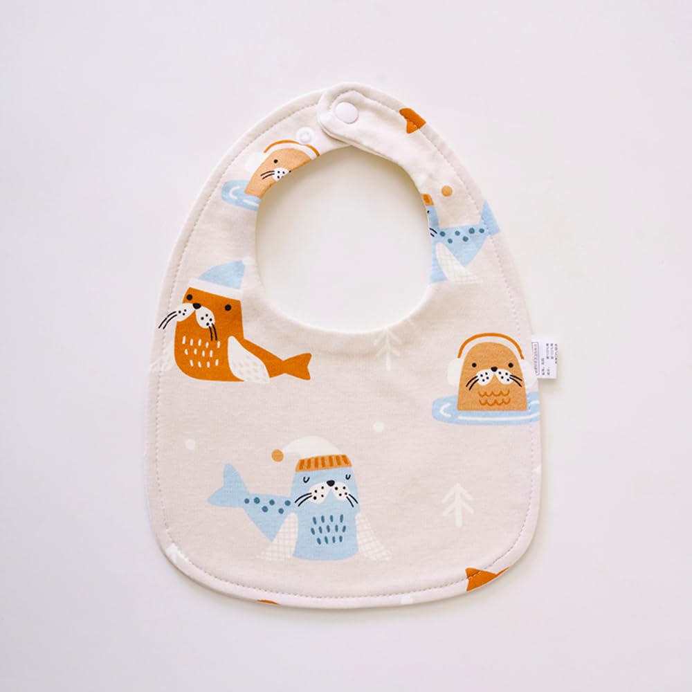 SLOSH Baberos Bebé Impermeables Bebe Recien Nacido Algodón Niña Niño Suave Absorbente Baberos Drool - 4