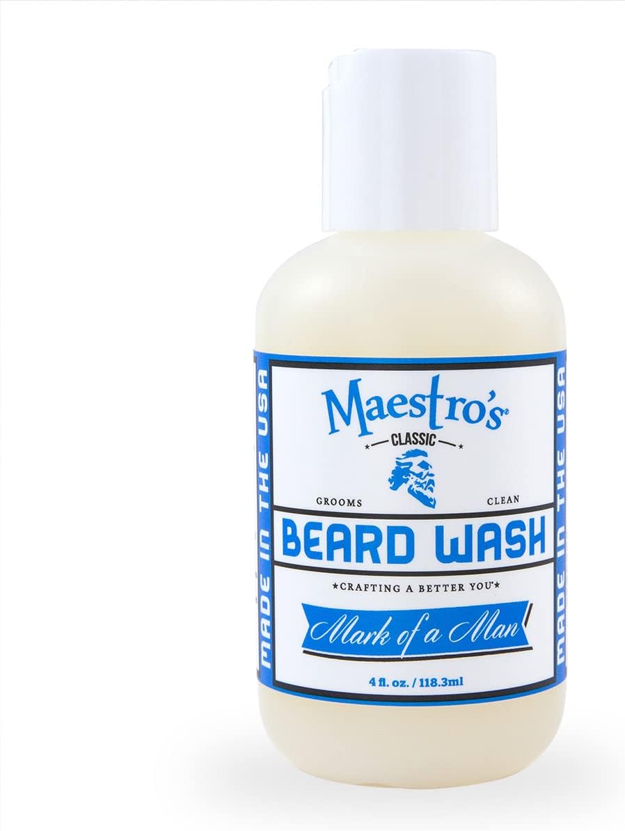 Maestro's Classic Mark of a Man Beard Wash, 4 Ounce by Maestro's Classic