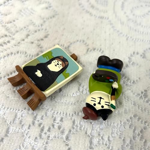 Imanes decorativos para refrigerador con diseño de gato, set de 2 piezas miniatura 4