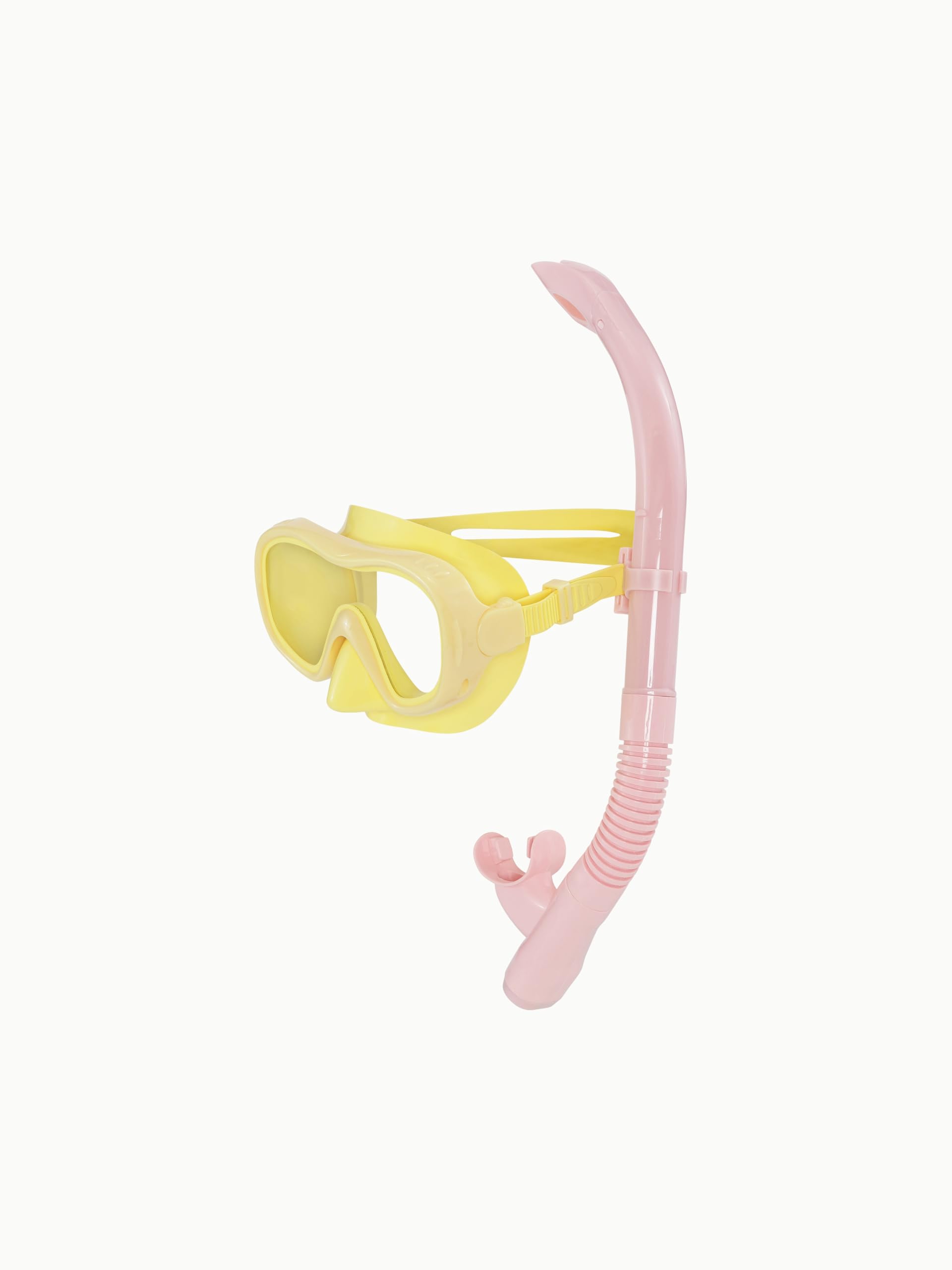 Petites Pommes Ariel Ensemble tuba et masque – Équipement professionnel en silicone avec vision grand angle pour la natation et la plongée